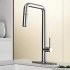 Vg02031stk1 Vigo Kitchen Faucet With Deck Plate Spot Resistant Brass Stainless Steel
