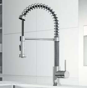 Vg02001ch Vigo Edison Single-handle Pull-down Sprayer Kitchen Faucet In Chrome