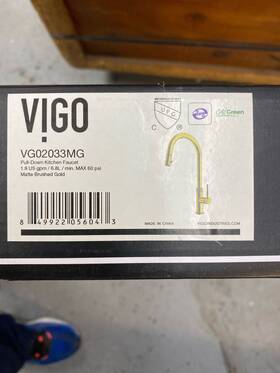 Vg02033mg Vigo Bristol Single Hole Pull Down Faucet - Matte Brushed Gold