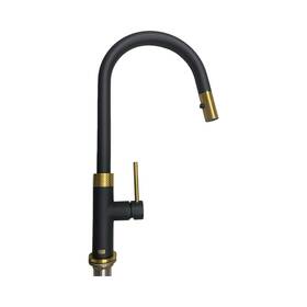 Vg02033mgmb Vigo Bristol Pull Down Spray Kitchen Faucet Matte Black/brushed Gold