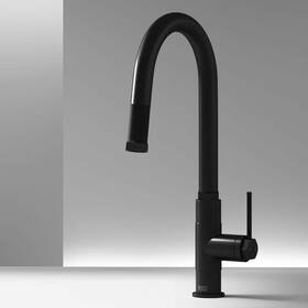 Vg02035mb Vigo Hart Arched Single Handle Pull-down Spout Kitchen Faucet In Matte Black
