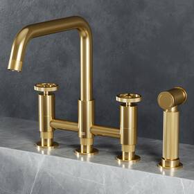 Vg02051mg Vigo Vg02051 Cass 1.8 Gpm Widespread Bridge Kitchen Faucet - Matte Brushed
