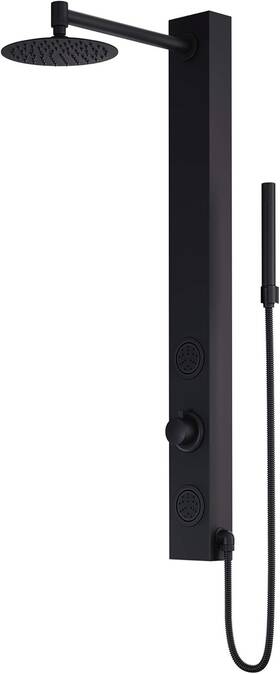 Vg08016mb Vigo Gardenia 39 Inch H X 4 W 2-jet Shower Panel System Matte Black