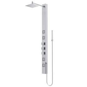 Vg08017st Vigo Shower Towers 58 Inch Pressure Balance Hot/cold Indicators Stainless Steel