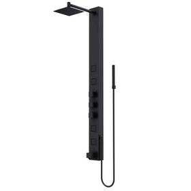Vg08023mb Vigo Shower Panel System 58 Inch 4-jet Rainhead Tub Filler Hand Matte Black