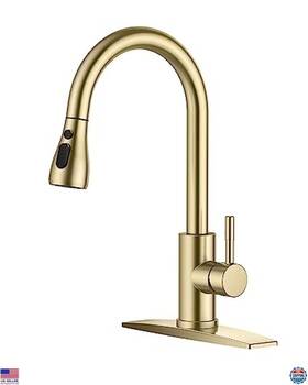 Ff0023g Visit The Forious Store Classic Gold Kitchen Faucet Pull Down Sprayer High Arc Stainless Steel