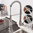 Vke242627 Meco Brushed Nickel Kitchen Faucet Pull Out Sprayer Swivel Spout