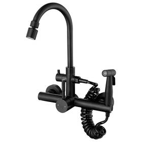 Wmkf8b Vosomgssa Wall Mount Kitchen Faucet 8 Inch Matte Black For
