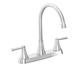 Vsunhoo 716032952834 3 Hole Kitchen Faucet Brushed Nickel Two Handles Rv