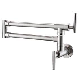 Wm133499n Wanmai Brushed Nickel Pot Filler Faucet Wall Mount Kitchen Over Stove With Do