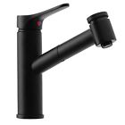 Was-ut23b Wasserrhythm Black Kitchen Faucet Pull Out Sprayer Single Lever Faucets