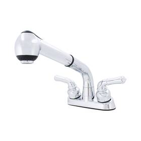11053020 Wasserman Faucets 2 Handle Utility/laundry/shop Sink Faucet With Pull Out Sprayer In