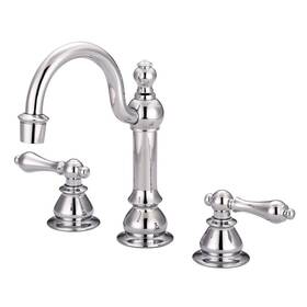 F2-0012-01-al Water Creation Vintage Classic 8 Inch Widespread 2-handle High Arc Bathroom Faucet With Pop-up