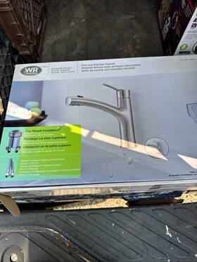 205674 Water Ridge Wr Brushed Nickel Pull Out Kitchen Faucet