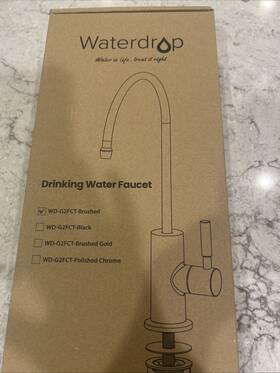 Wd-g2fct-chrome Waterdrop Drinking Water Filter Faucet Stainless Steel Lead-free Reverse Osmosis