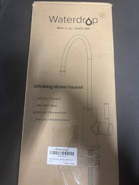 We-g2fct Waterdrop Wd-g2fct Brushed Gold Drinking Water Faucet New Open Box Complete