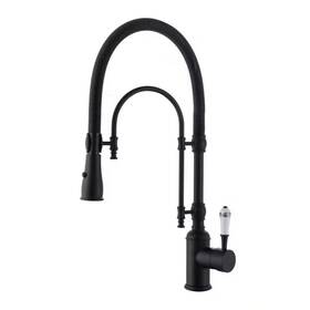Waterpar 744759830739 Single Handle 21 Inch Kitchen Faucet With Dual Function Pull Down Sprayhead In Ma