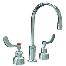 L2224 Watersaver Manual Laboratory Faucet 8 Inch Mount Chrome 3 Hole