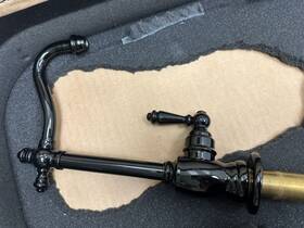 1100c-bln Waterstone Annapolis Cold Only Filtration Faucet - Lever Handle Black