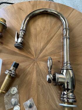 4600 Waterstone Traditional Plp Pulldown Faucet Black Chrome