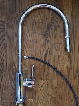 9350 Waterstone Faucet Modern Extended Reach Chrome New Pull-down Plp