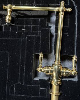 1800-upd Waterstone Faucets Single Hole Bar Faucet - Unlacquered Polished Brass