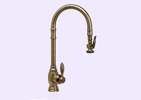 5500-ab Waterstone Faucets Model 5500ab Traditional Extended Reach Faucet Antique Brass Finish