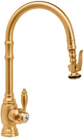 5610-clz Waterstone Faucets Traditional Plp Pulldown Kitchen Faucet With Angled Spout