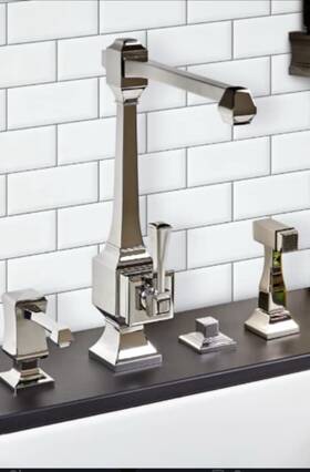 8500-4-ch Waterstone Faucets Yorktown Kitchen Faucet 4 Piece Suite