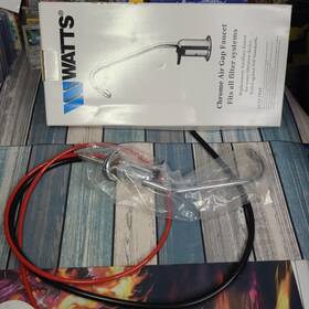 Watts 099351560714 Brush Nickel Air Gap Faucet Fits All Filter Systems Missing Bottom Bolt