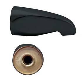 D310-62 Westbrass Standard 5-1/2 Inch Tub Spout In Powdercoated Flat Black
