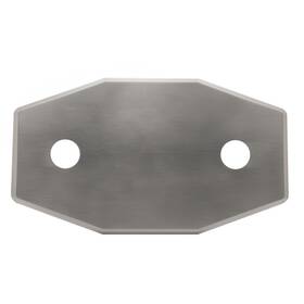 D504-07 Westbrass Two-hole Remodel Plate Satin Nickel