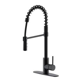 Ks18a-62 Westbrass 21 Inch Single Handle Kitchen Faucet With Dual Function And Open Coil Pull Down