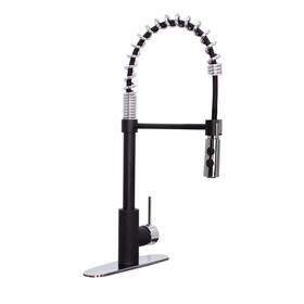 Ks18a-6226 Westbrass 21 Inch Commercial Kitchen Faucet With Dual Function Open Coil Pull Do