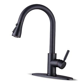 A100102orb Wewe Kitchen Faucets With Pull Down Sprayer Farmhouse Faucet Oil