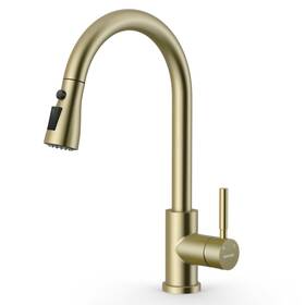W01kf033bg Wewe Kitchen Faucets With Pull Down Sprayer Stainless Steel Single Handle 1