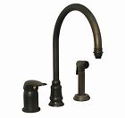 Wh18664 Whitehaus Three Holes Gooseneck