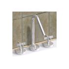 Wh832148-bn Whitehaus Collection Metrohaus Widespread Bathroom Faucet With Double Cross Handles