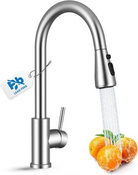 06bcpv Whisper08 Kitchen Faucet With Pull Down Sprayer Vfauosit Lead-free Sink Br