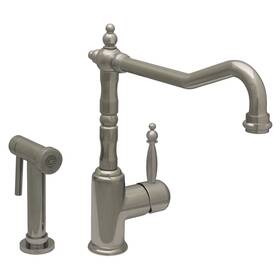 Wh2070800-c Whitehaus Wh2070800 Jem 1.5 Gpm 1 Hole Kitchen Faucet - Chrome