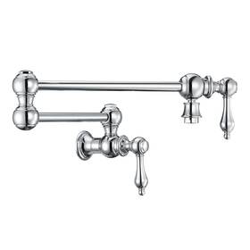 Whkpflv3-9550-nt-c Whitehaus Whkpflv3-9550-nt Vintage Iii Plus 1.8 Gpm Wall Mounted - Chrome