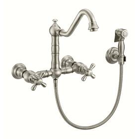 Whkwcr3-9402-nt-bn Whitehaus Whkwcr3-9402-nt Vintage Iii Plus 1.5 Gpm Wall Mounted - Nickel
