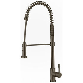 Whs1634-sk-bss Whitehaus Sgl-hole Faucet With Spray Head Swvl Spout Support Bar