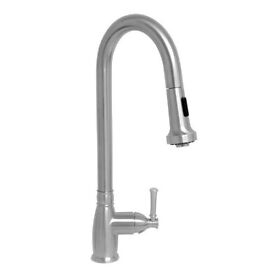 Whs6800-pdk-bss Whitehaus Lead Free Ss Sgl-hole Faucet With Gooseneck Swivel