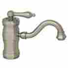 Whsl3-9722-abras Whitehaus Collection Vintage Iii Single Hole Elevated Bathroom Faucet With Handle