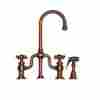 Whttscr3-9771spr-aco Whttscr3-9774spr-aco Whitehaus Collection Antique Copper Vintage Iii Double Handle Bar Faucet W Side Spray New
