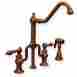 Whttslv3-9771-spr-mb Whitehaus Collection 9 In Twisthaus Bridge Faucet With Long Traditional Swivel Spout 44 Lev 848130012124