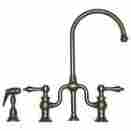 Whttslv3-9773spr Whitehaus Collection Twisthaus Bridge Kitchen Faucet Brushed Nickel 1385