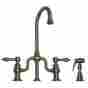 Whttslv3-9774spr-bn Whitehaus Collection Twisthaus Short Spout Side Sprayer Kitchen Faucet 848130012827