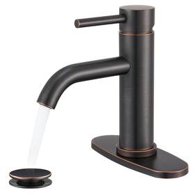 L0001-orb Winkear Oil Rubbed Bronze Bathroom Faucet Single Hole With Pop-up Drain And F